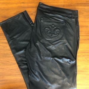 Leather-Look Skinny Stretch Pants by Siwy